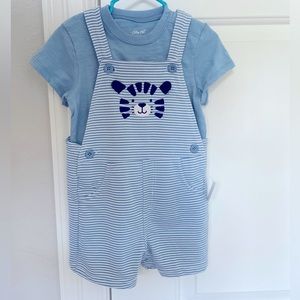 Toddler overalls outfit
